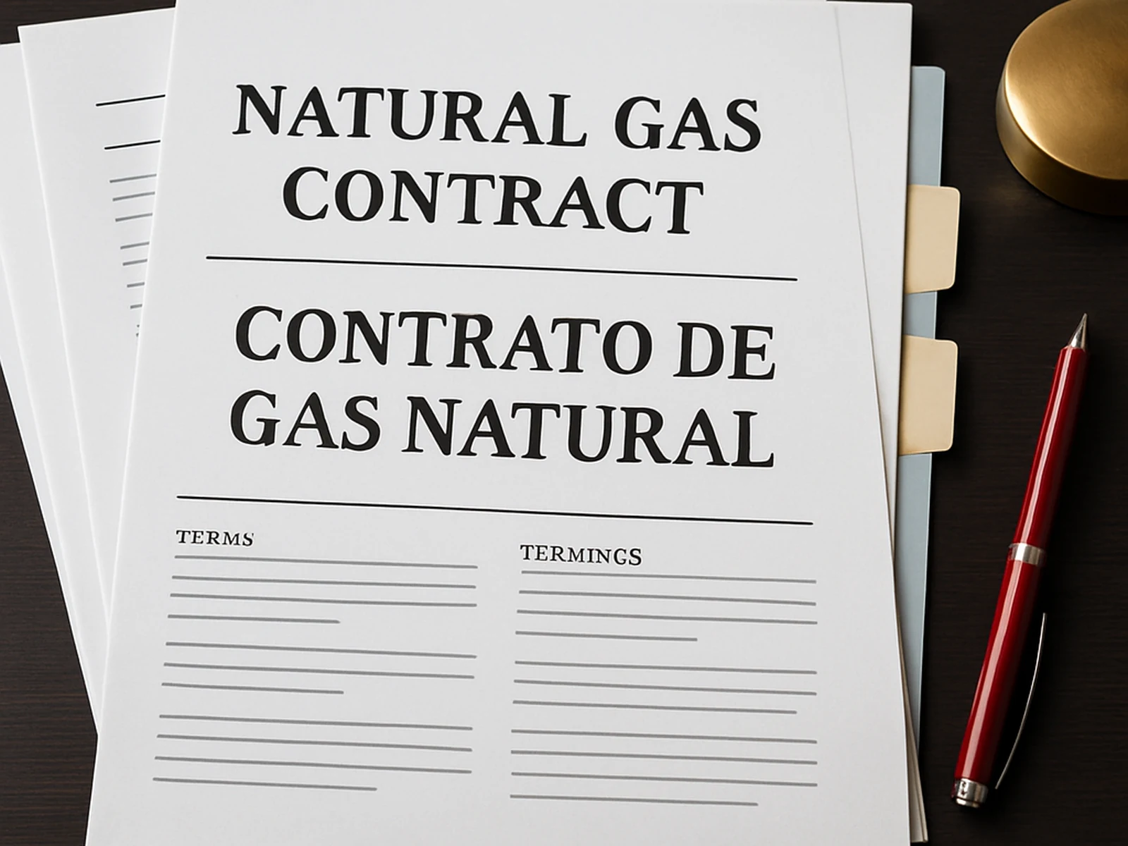 Natural Gas Supply Contract Package -- Spanish, Portuguese